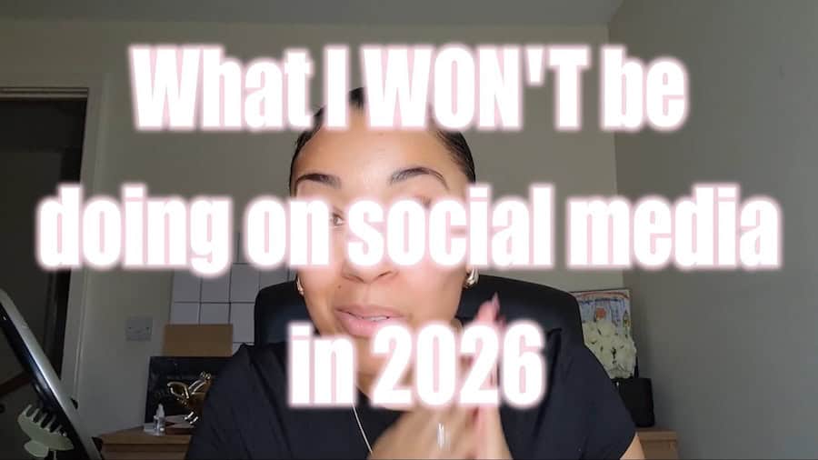 Things I will NOT be doing on social media in 2026